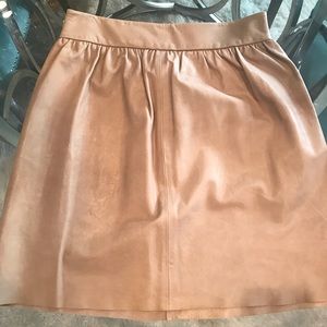 Alice and Olivia high waisted leather skirt
